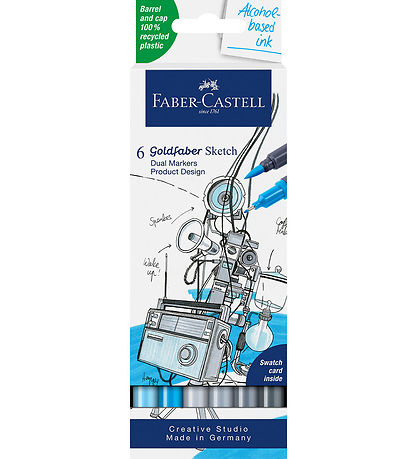 Faber-Castell Tuscher - 6 Stk. - Goldfaber Sketch - Product Desi Faber-Castell Tuscher - 6 Stk. - Goldfaber Sketch - Product Desi