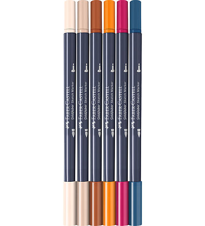 Faber-Castell Tuscher - 6 Stk. - Goldfaber Sketch - Manga Faber-Castell Tuscher - 6 Stk. - Goldfaber Sketch - Manga
