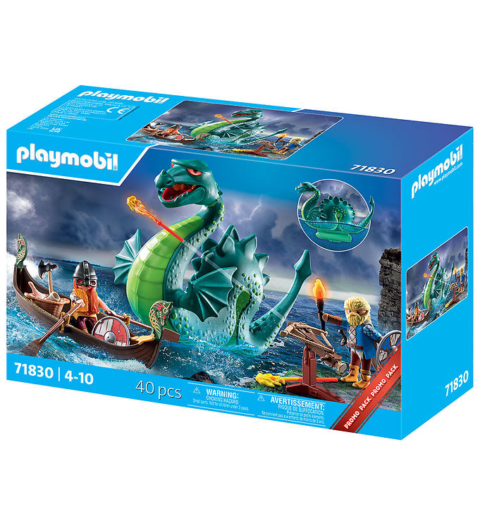Playmobil - Vikinger med Sømonster - 71830 - 40 Dele
