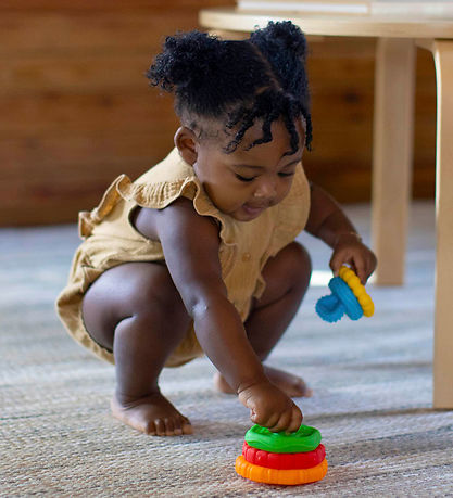 Baby Einstein Stable- og Bidelegetøj - Stack & Teethe - Multi-te