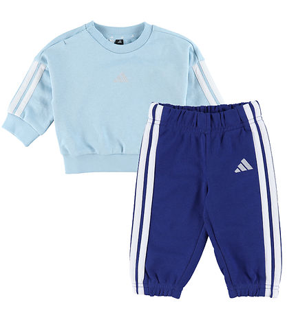 adidas Performance Sweatsæt - I 3S FT JOG 240 - GLOBLU/WHITE