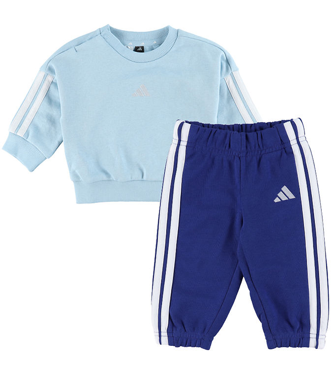 adidas Performance Sweatsæt - I 3S FT JOG 240 - GLOBLU/WHITE
