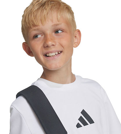 adidas Performance T-Shirt - J ZNE TEE - Hvid/Sort adidas Performance T-Shirt - J ZNE TEE - Hvid/Sort