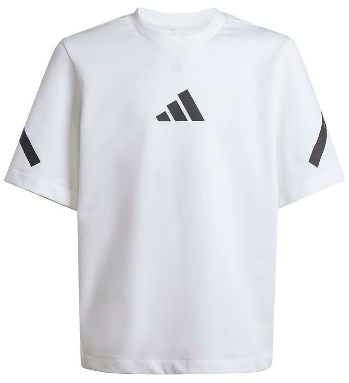 adidas Performance T-Shirt - J ZNE TEE - Hvid/Sort