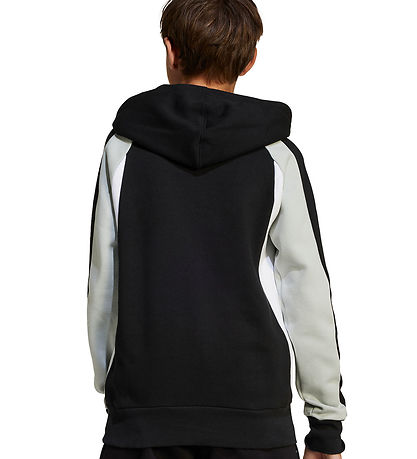 adidas Performance Hættetrøje - J CB FL HD - BLACK/WONSIL/WHITE