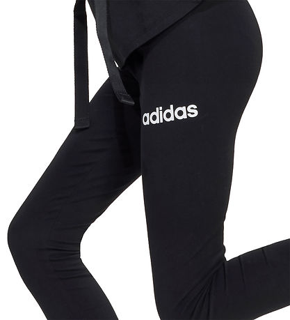 adidas Performance Leggings - JG LIN LEG 230 - Sort/Hvid adidas Performance Leggings - JG LIN LEG 230 - Sort/Hvid