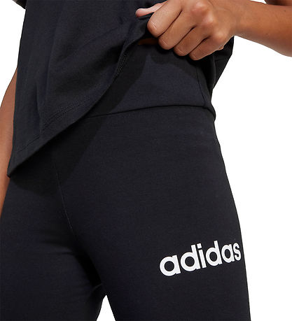 adidas Performance Leggings - JG LIN LEG 230 - Sort/Hvid