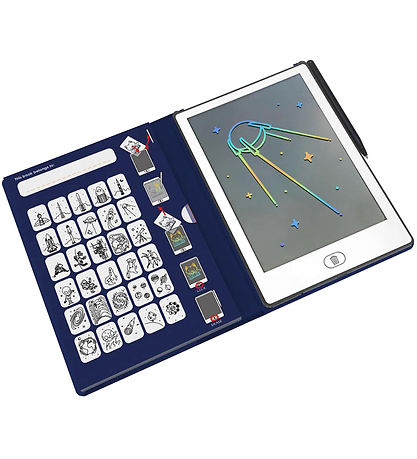 Kidywolf LCD-tegnetavle m. 30 Motiver - Galaxy