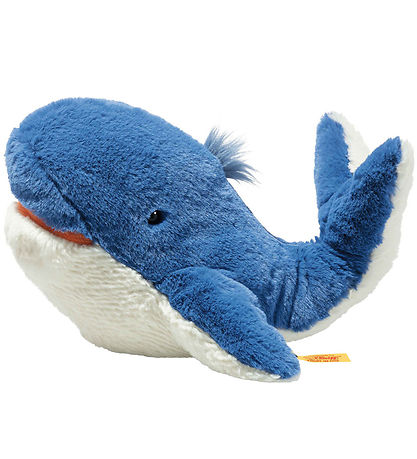 Steiff Bamse - 28cm - Tory Blue Whale - Medium Blue Steiff Bamse - 28cm - Tory Blue Whale - Medium Blue