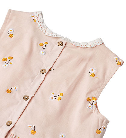 Wheat Kjole - Elma - Powder Yellow Cherries