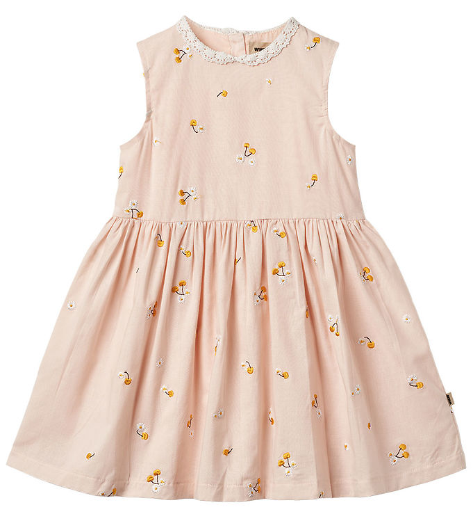 Wheat Kjole - Elma - Powder Yellow Cherries