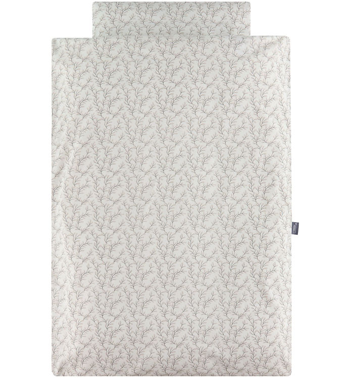 Nørgaard Madsens Sengetøj - Baby - Hvid m. Naturfarvede Grene