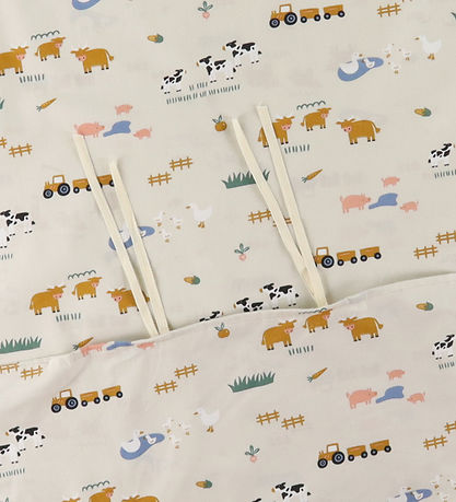 Nørgaard Madsens Sengetøj - Baby - Beige m. Bondegård