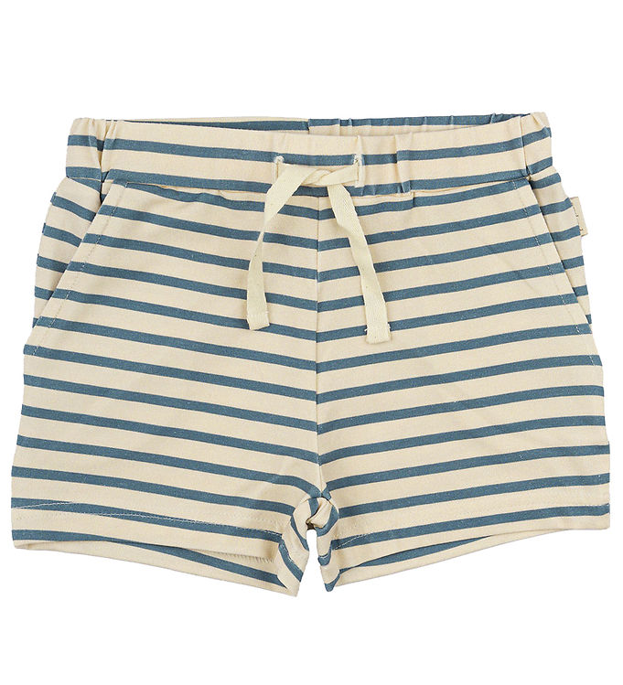 Petit Piao Shorts Med Blå Mirage Striber - Str. 9m 74cm