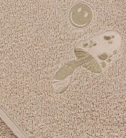 Nørgaard Madsens Baby towel - 75x75 cm - Sand w. Pade hat