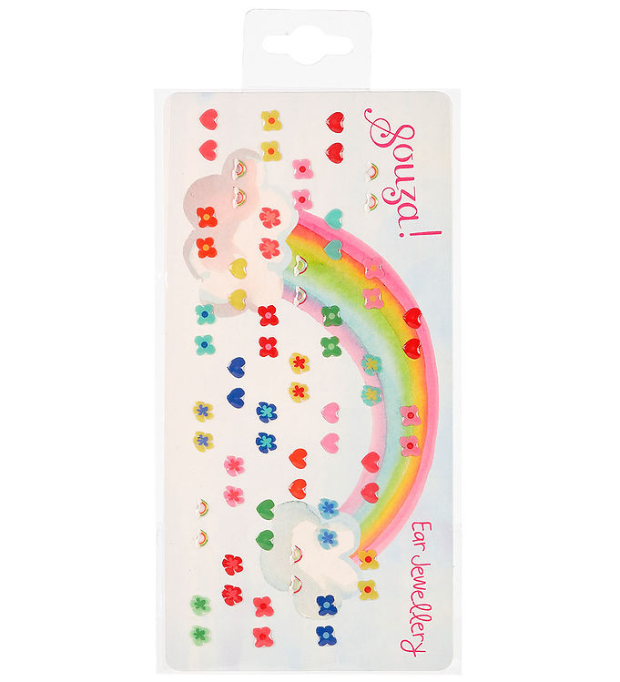 Souza Øreringe Klistermærker - 35 par - Flowers/Hearts