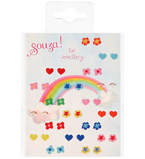 Souza Øreringe Klistermærker - 19 par - Flowers/Hearts Souza Øreringe Klistermærker - 19 par - Flowers/Hearts