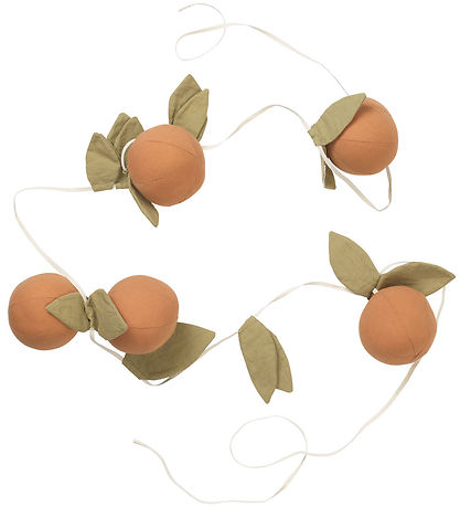 Ferm Living Appelsin Guirlande - 220 cm - Orange/Grøn Ferm Living Appelsin Guirlande - 220 cm - Orange/Grøn