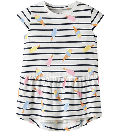 Name It Kjole - NmfVigga - Noos - Bright White/Ice