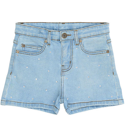 The New Shorts - TnOda - Lyseblå denim m. Rhinsten The New Shorts - TnOda - Lyseblå denim m. Rhinsten
