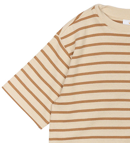 The New T-shirt - TnNero - Indiska Tan Striped