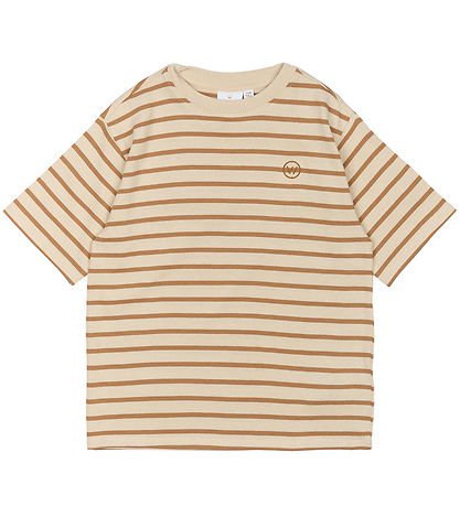 The New T-shirt - TnNero - Indiska Tan Striped