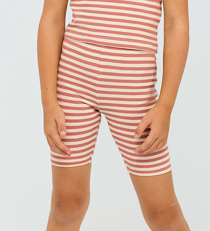 The New Cykelshorts - TnMoore - Rib - Old Rose Striped The New Cykelshorts - TnMoore - Rib - Old Rose Striped