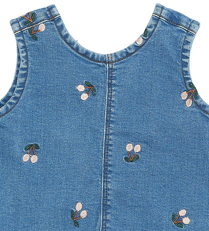 The New Siblings Kjole - TnstOvia - Light Blue Denim EMB The New Siblings Kjole - TnstOvia - Light Blue Denim EMB