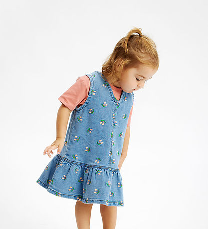 The New Siblings Kjole - TnstOvia - Light Blue Denim EMB