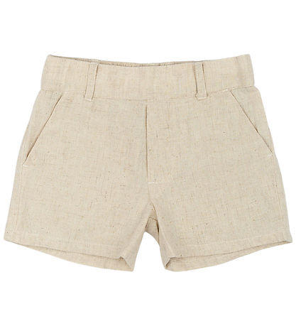 The New Siblings Shorts - Bomull/Lin - TnstOren - Havregrøt