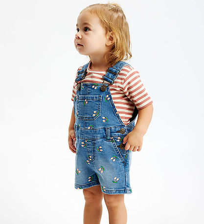 The New Siblings Smækbukser - TnstOvia - Light Blue Denim EMB The New Siblings Smækbukser - TnstOvia - Light Blue Denim EMB