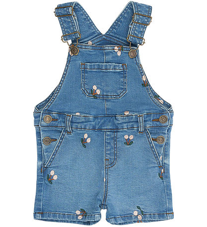 The New Siblings Smækbukser - TnstOvia - Light Blue Denim EMB