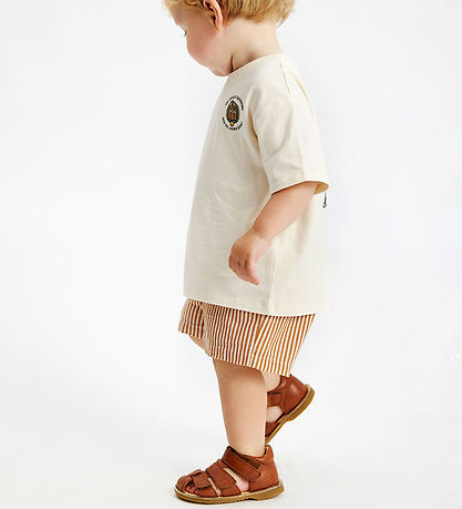 The New Siblings Shorts - TnstOpal - Indian Tan Striped m. Struk