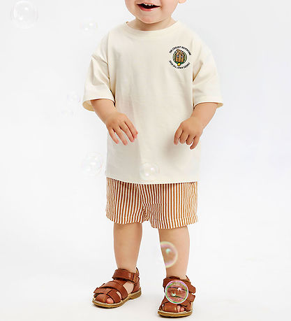 The New Siblings Shorts - TnstOpal - Indian Tan Striped m. Struk