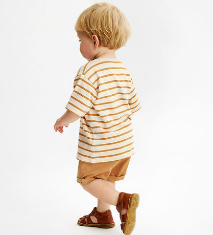 The New Siblings Stuttermabolur - TnstNat - Indverskt Tan Stripe