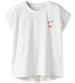 Name It T-Shirt - NkfVarutti - Bright White/Heart cherry