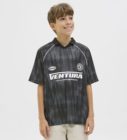 Polo Jack & Jones - JcoLido - Noir/Asphalte