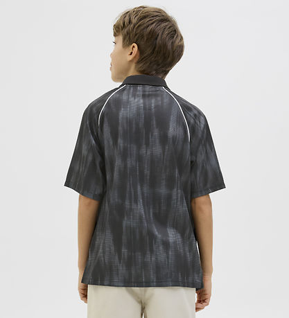 Polo Jack & Jones - JcoLido - Noir/Asphalte