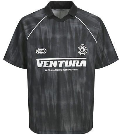 Polo Jack & Jones - JcoLido - Noir/Asphalte