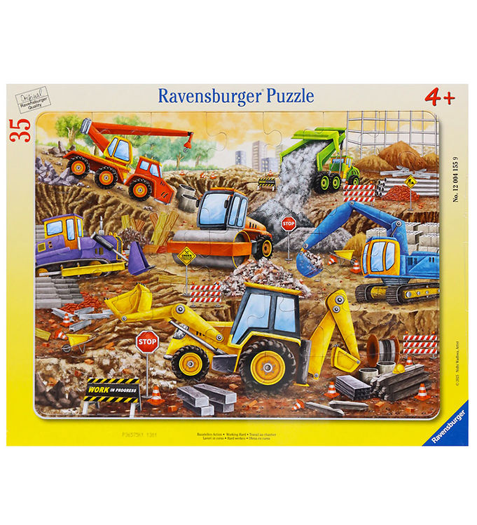 Ravensburger Puslespil - 35 Brikker - Working Hard