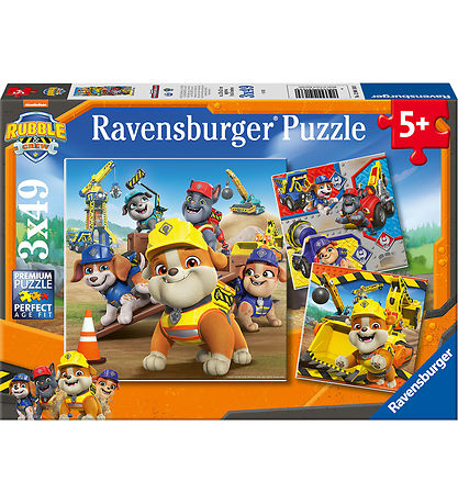 Ravensburger Puslespil - 3x49 Brikker - Rubble & Crew Ravensburger Puslespil - 3x49 Brikker - Rubble & Crew