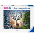 Ravensburger Puslespil - 1000 Brikker - Magical Deer Ravensburger Puslespil - 1000 Brikker - Magical Deer