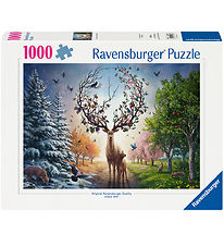 Ravensburger Puslespil - 1000 Brikker - Magical Deer Ravensburger Puslespil - 1000 Brikker - Magical Deer