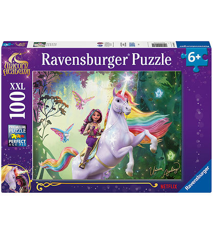 Ravensburger Puslespil - 100 Brikker - Unicorn Academy