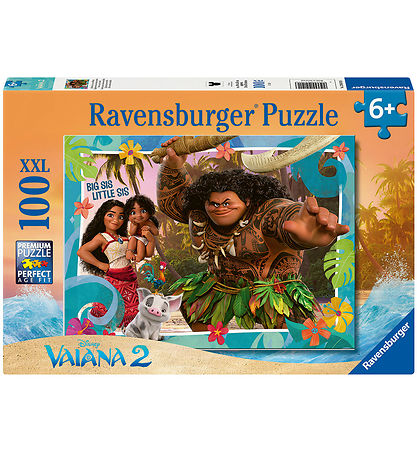 Ravensburger Puslespil - 100 Brikker - Disney Vaiana Ravensburger Puslespil - 100 Brikker - Disney Vaiana