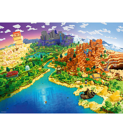 Ravensburger Puslespil - 500 Brikker - World of Minecraft