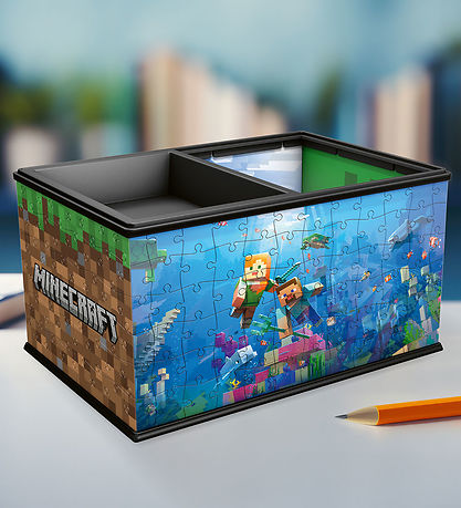 Ravensburger Puslespil - 3D Treasure Box - 223 dele - Minecraft