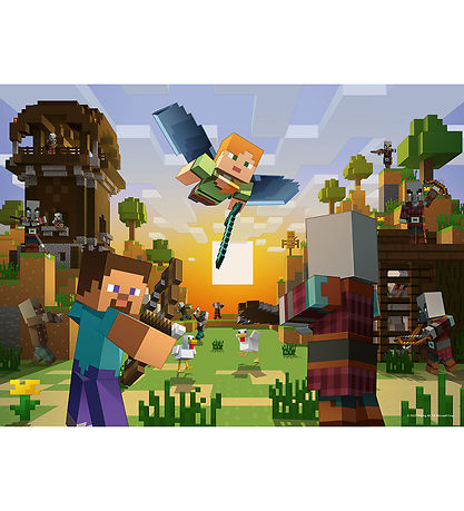 Ravensburger Púsluspil - 150 Kubbar - Minecraft arkitektúr an