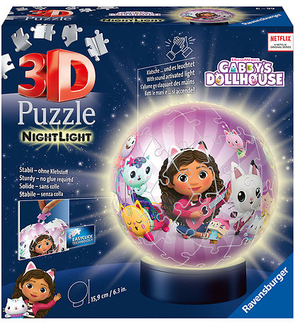 Ravensburger Puslespil - Natlampe - 3D - 72 Brikker - Gabby's Do