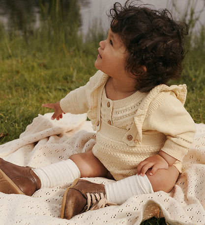 Lil' Atelier Bloomers w. Suspenders - NbfHope - Knitted - Sea Mi